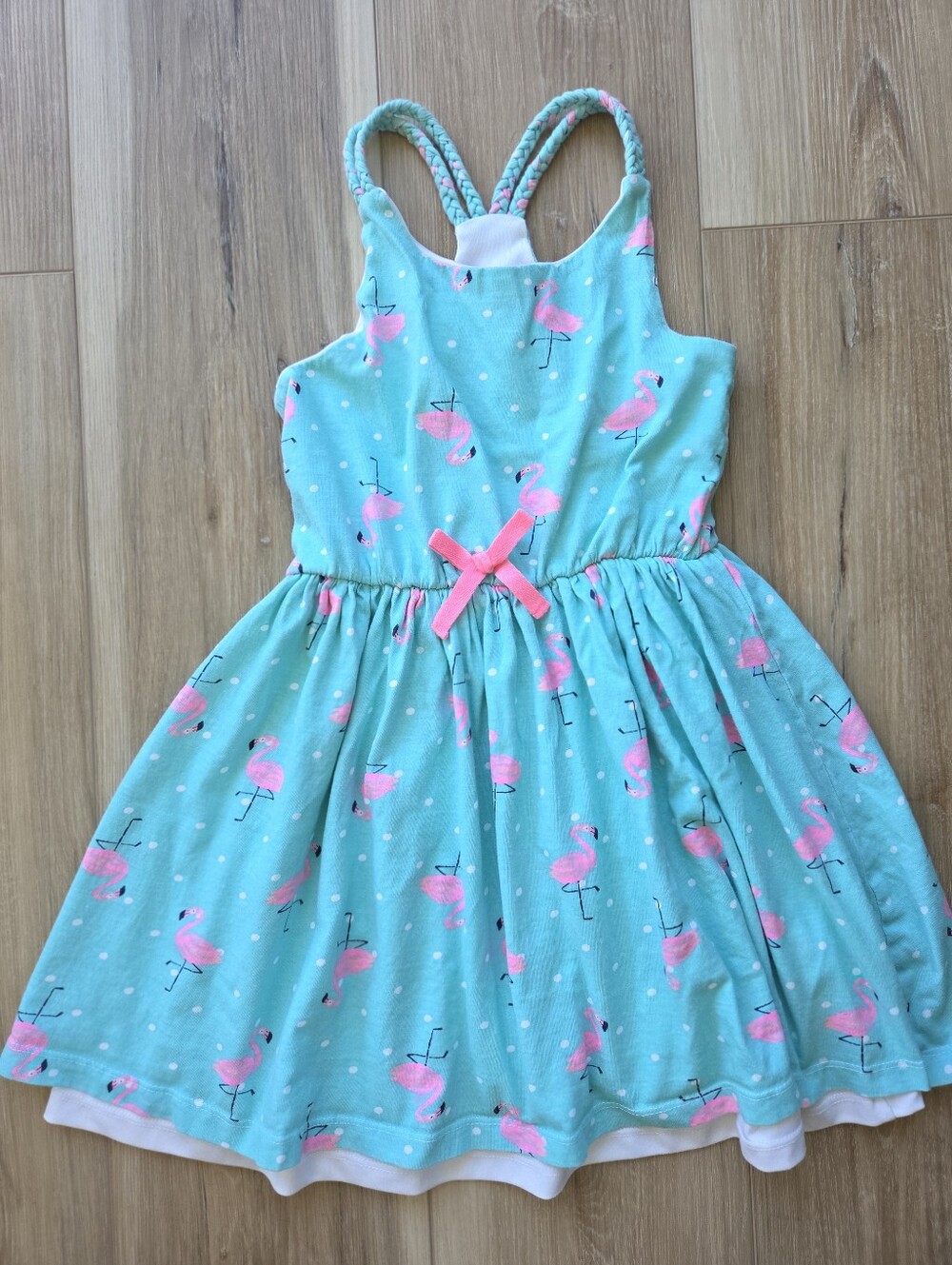 4t Tommy Bahama Braided Strap Flamingo Summer Dress
